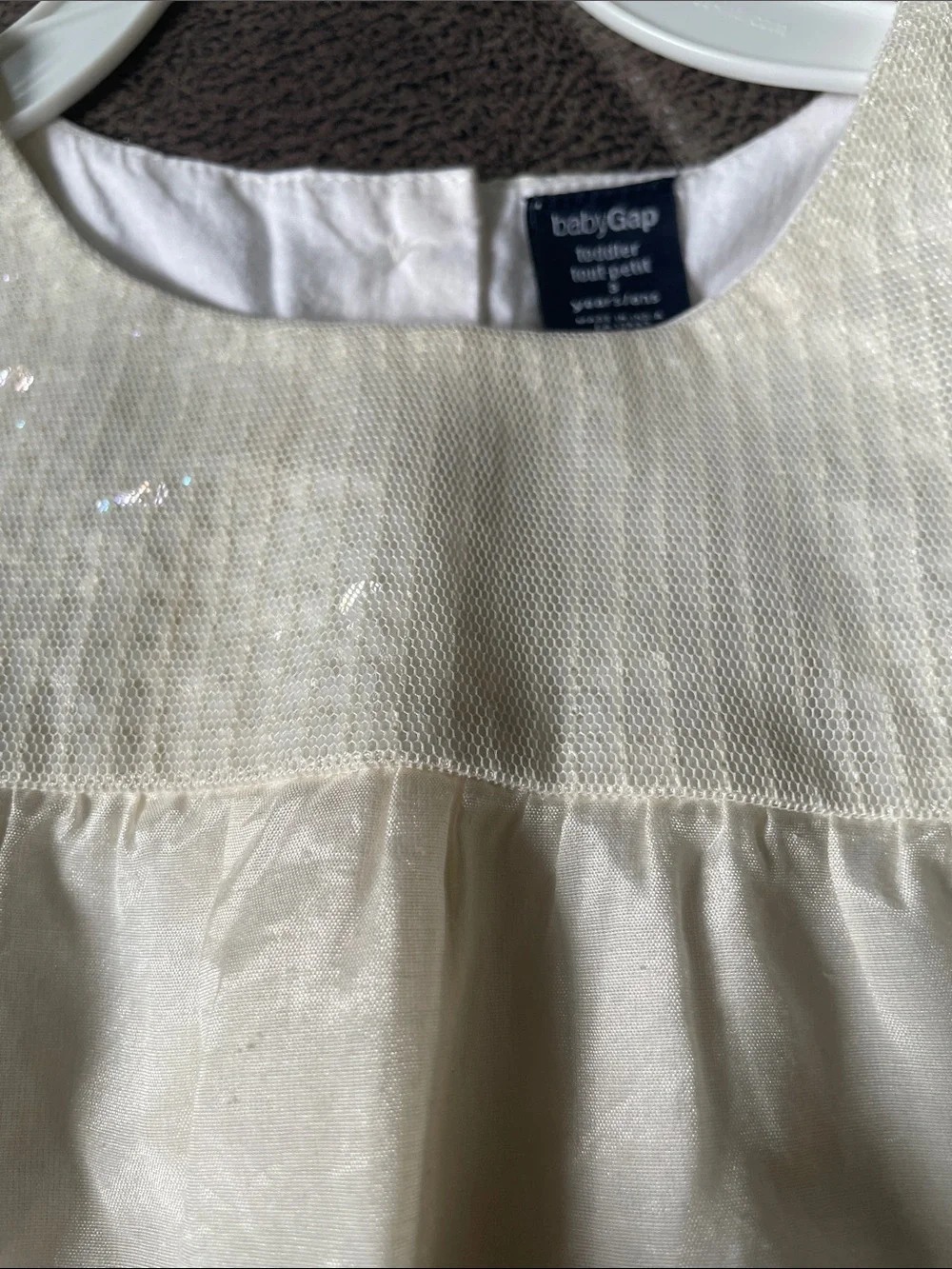 GAP Cream Shimmery Baby Blouse
